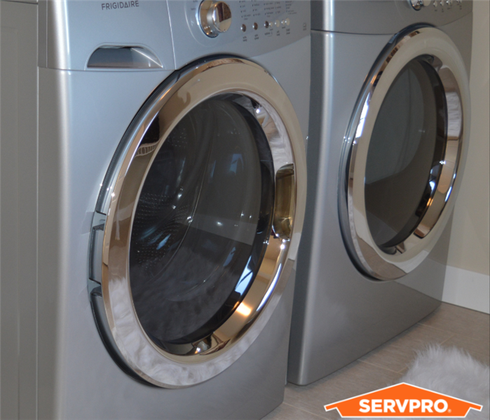 Washer and Dryer with SERVPRO logo
